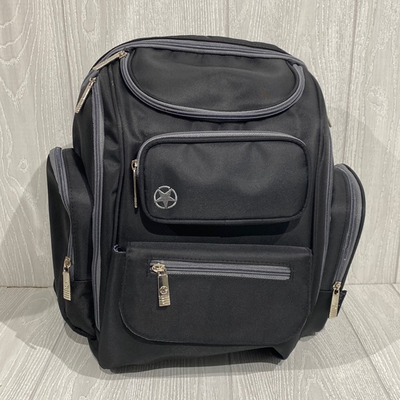 Jeep Bags Jeep Perfect Pockets Unisex Backpack Diaper Bag In Black